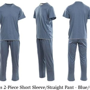 Mens 2-Piece Set Short Sleeved/Straight Pant