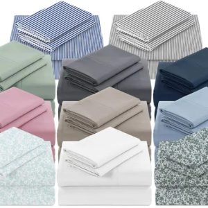 MyPillow Percale 200 Thread Count Bed Sheet Sets